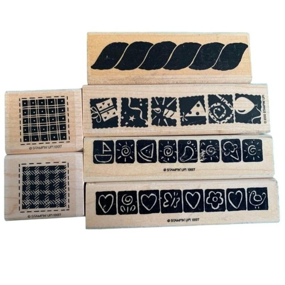 Stampin Up Borders and Notes Rubber Stamps #4